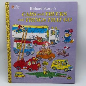 Richard Scarry's Cars and Trucks and Things That Go Hardcover Golden Books